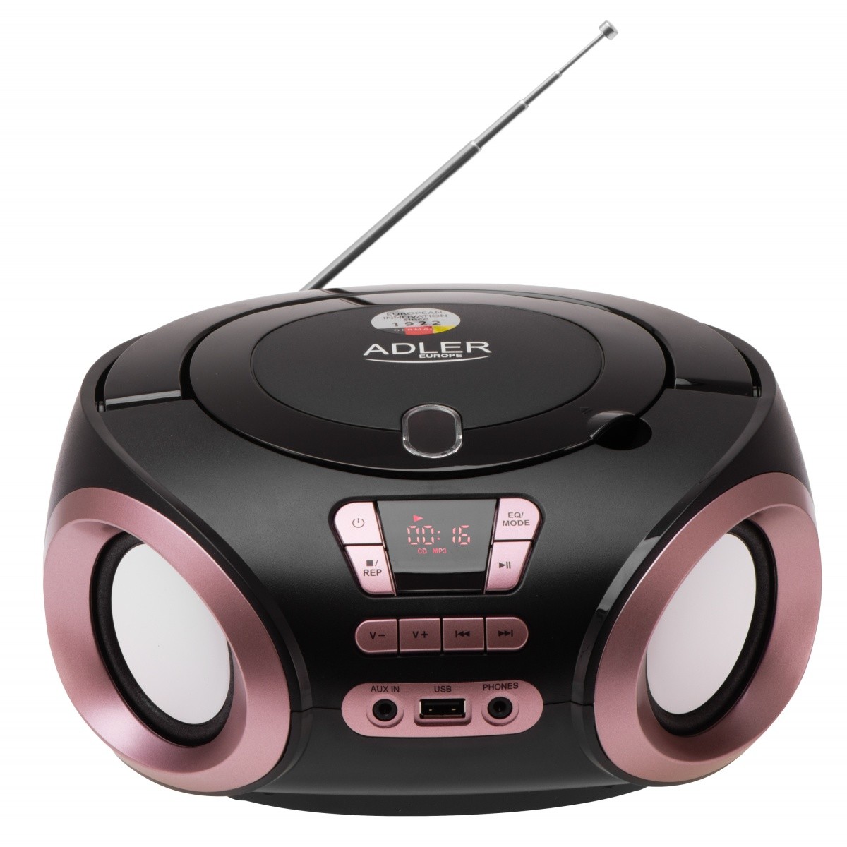 Radio Boombox CD/MP3 AD1181 (črno-bakren)