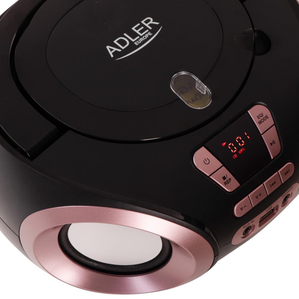 Radio Boombox CD/MP3 AD1181 (črno-bakren) 8