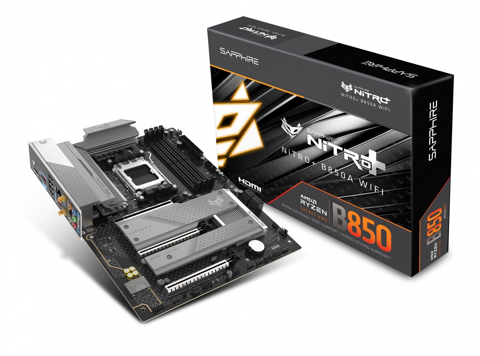 Sapphire NITRO+ B850A WIFI7 matična plošča mATX, AMD B850, DDR5, AM5