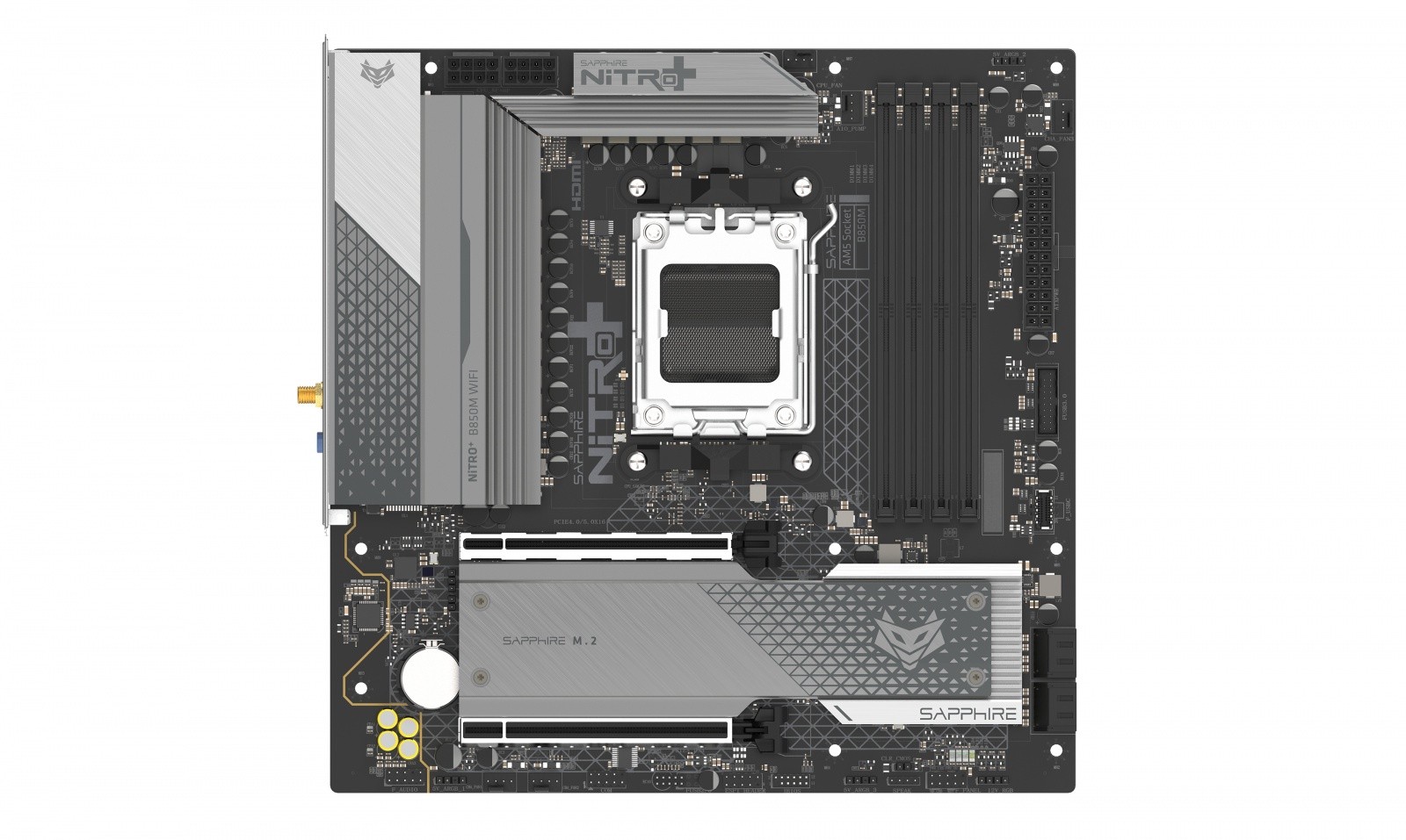 Sapphire NITRO+ B850M WIFI matična plošča mATX, AMD B850, DDR5, AM5 3