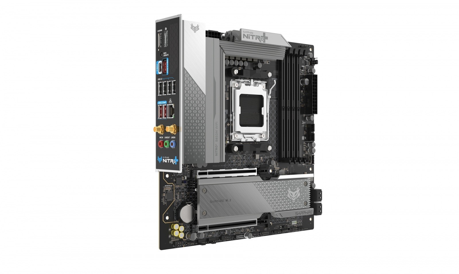Sapphire NITRO+ B850M WIFI matična plošča mATX, AMD B850, DDR5, AM5 4