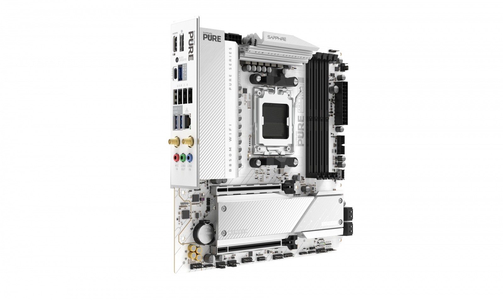 Sapphire PURE B850M WIFI matična plošča mATX, AMD B850, DDR5, AM5 5