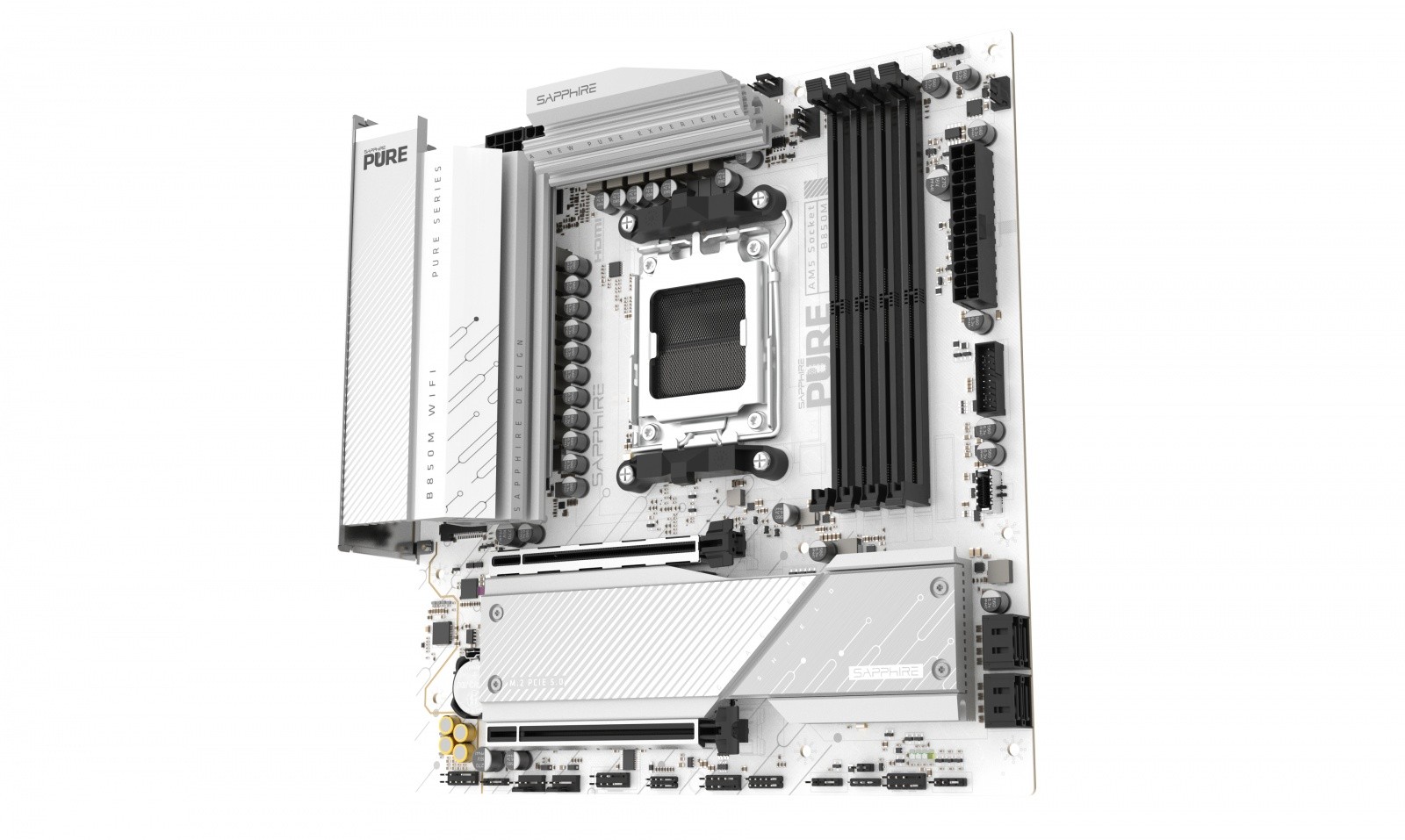Sapphire PURE B850M WIFI matična plošča mATX, AMD B850, DDR5, AM5 6
