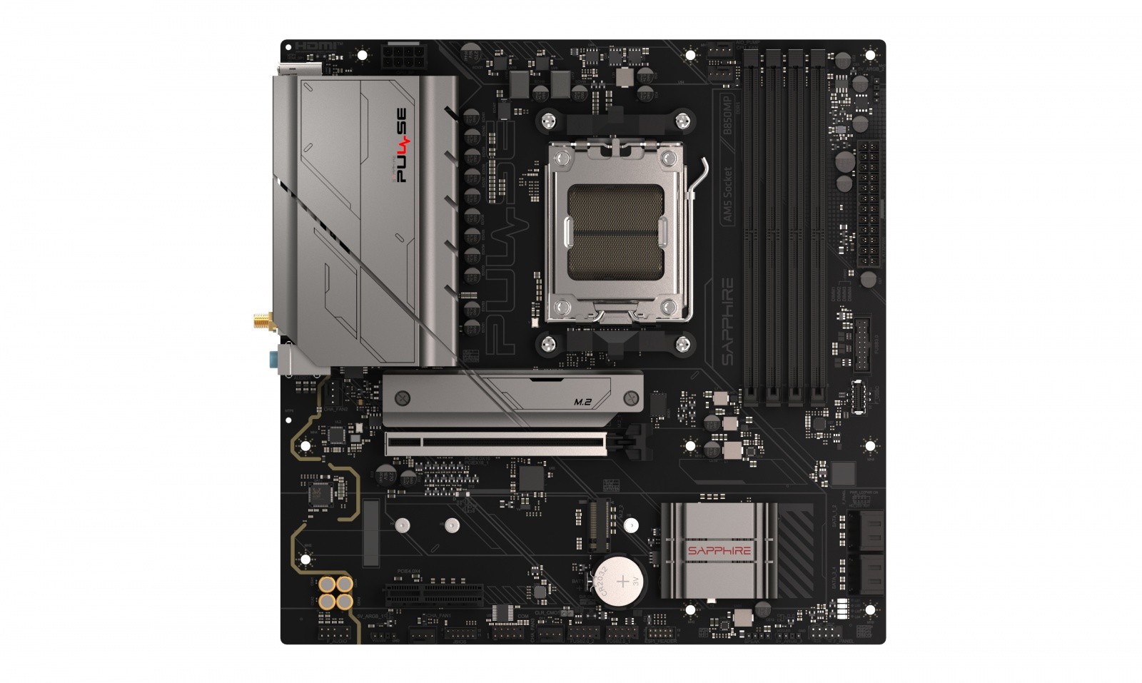 Sapphire PULSE B850M WIFI matična plošča mATX, AMD B850, DDR5, AM5 3