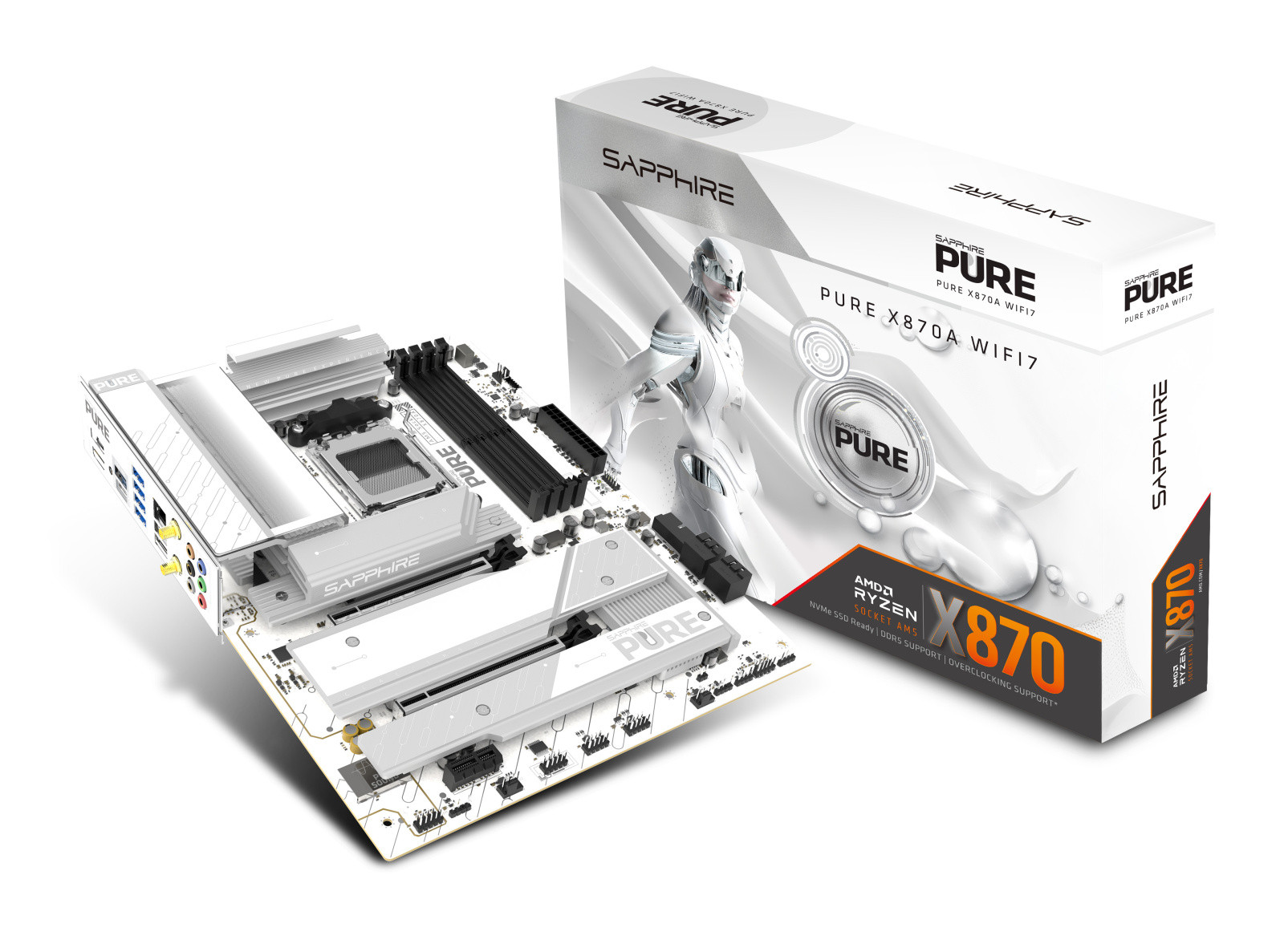 Sapphire PURE X870A WIFI7 matična plošča AM5, 4x DDR5, mATX