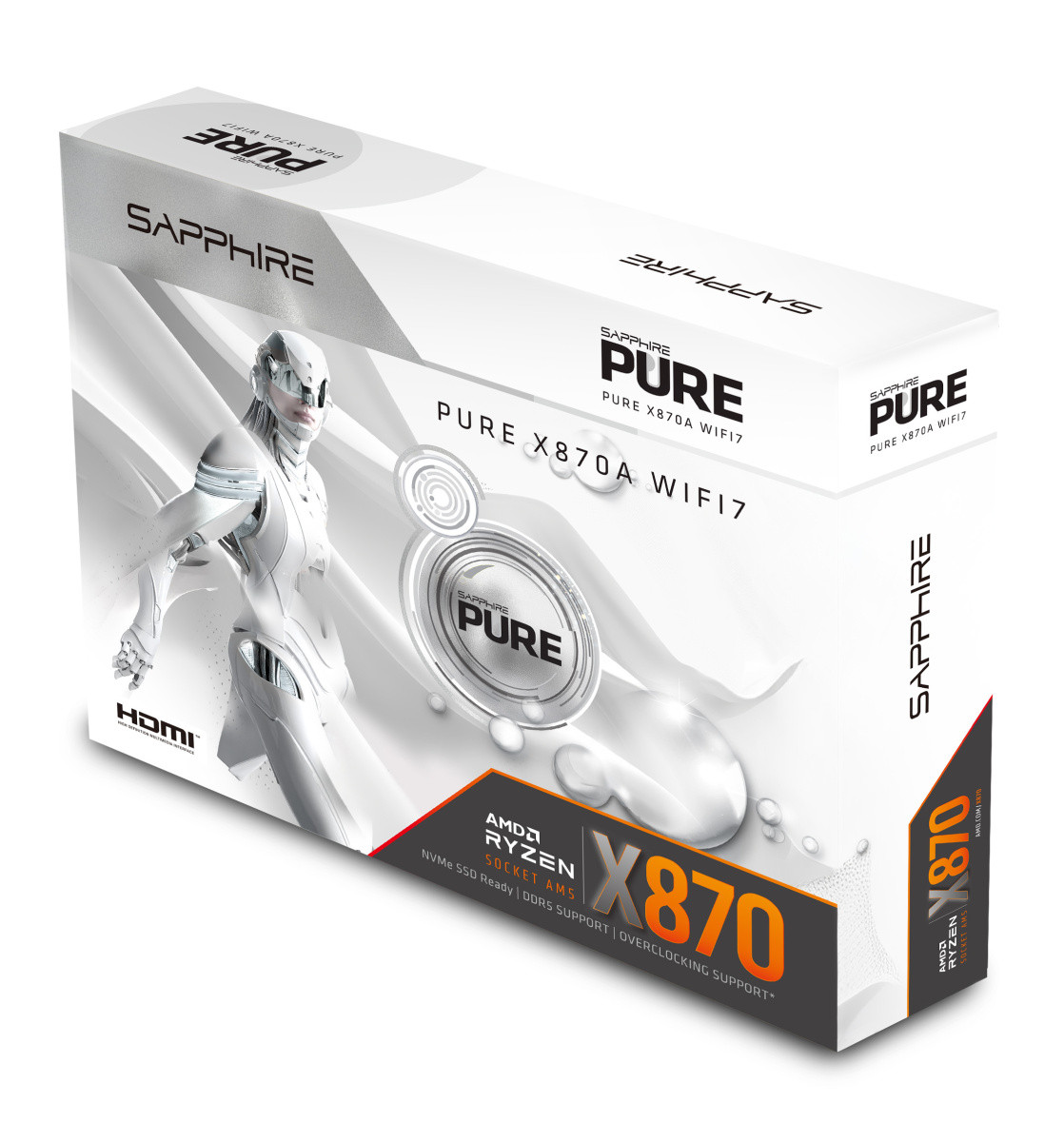 Sapphire PURE X870A WIFI7 matična plošča AM5, 4x DDR5, mATX 3