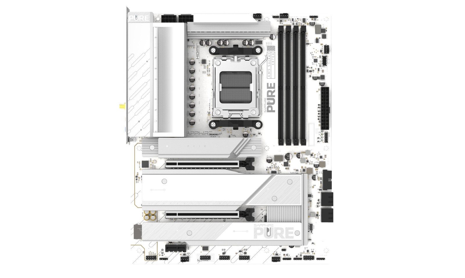 Sapphire PURE X870A WIFI7 matična plošča AM5, 4x DDR5, mATX 4