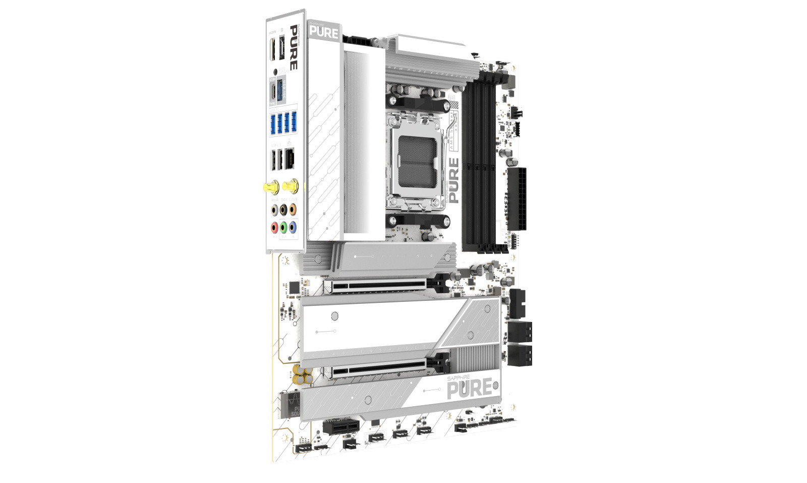 Sapphire PURE X870A WIFI7 matična plošča AM5, 4x DDR5, mATX 5