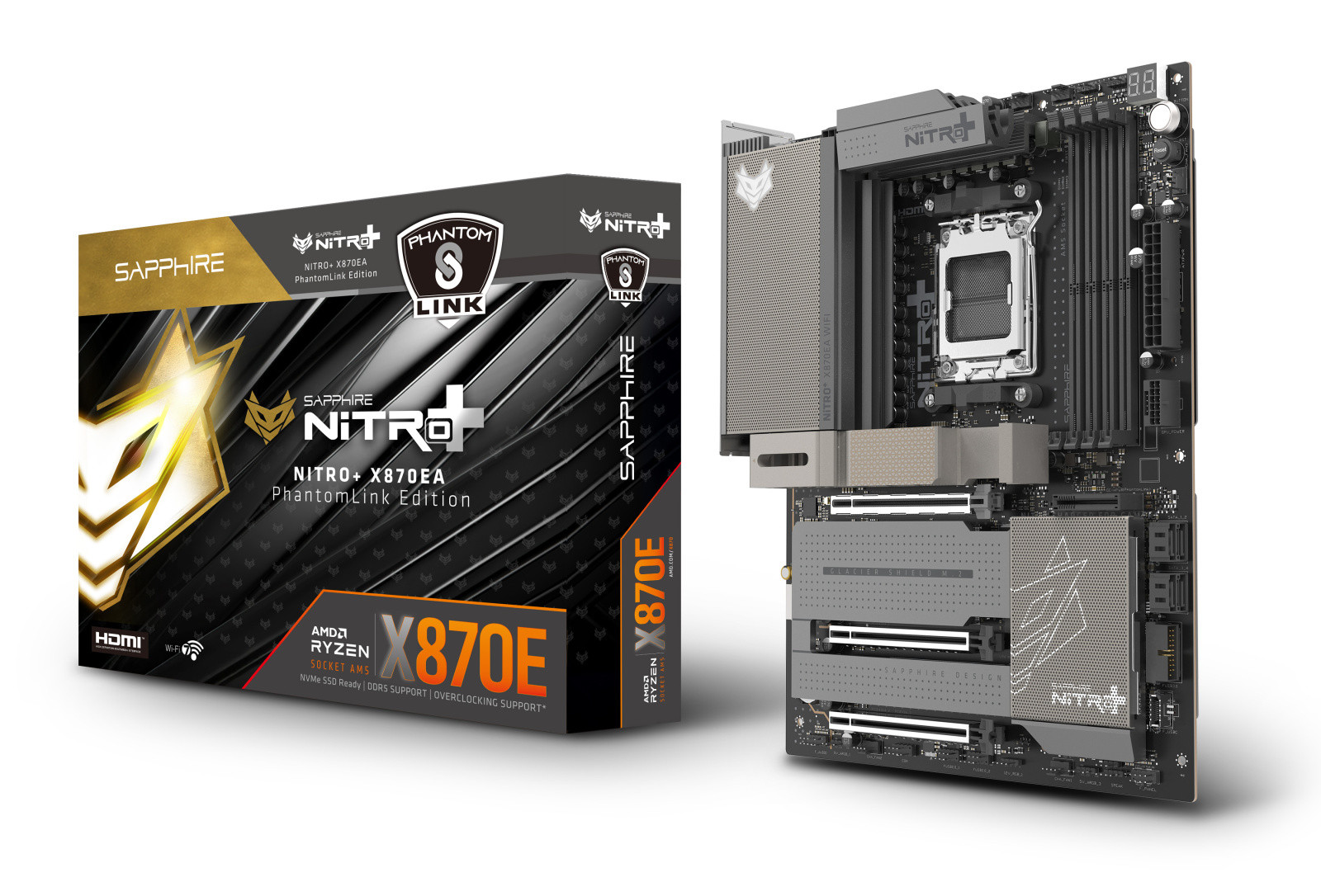 Sapphire NITRO+ X870EA WIFI7 matična plošča AM5, 4x DDR5, mATX