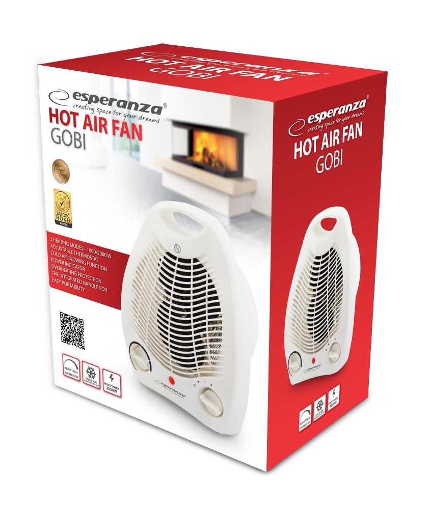 Esperanza Gobi Termoventilator, 1000W/2000W 2