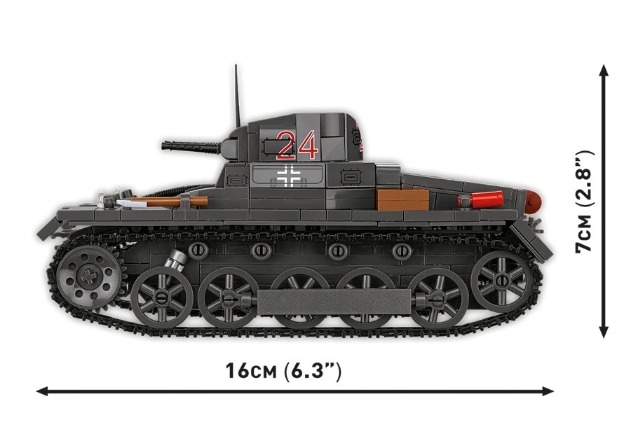 Gradbene kocke Panzer I Ausf.B, 654 delov 5