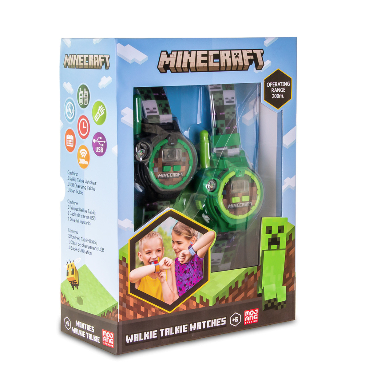 Minecraft ura z Walkie Talkie, svetilko in kompasom 3
