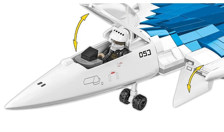 Cobi Klocki SU-57 Felon gradbeni bloki, 928 kosov 6