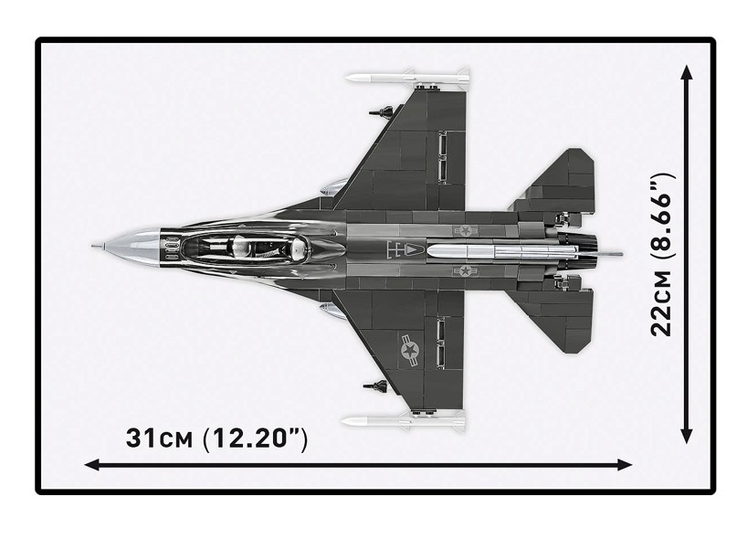 Gradbeni bloki F-16D Fighting Falcon (436 elementov) 5
