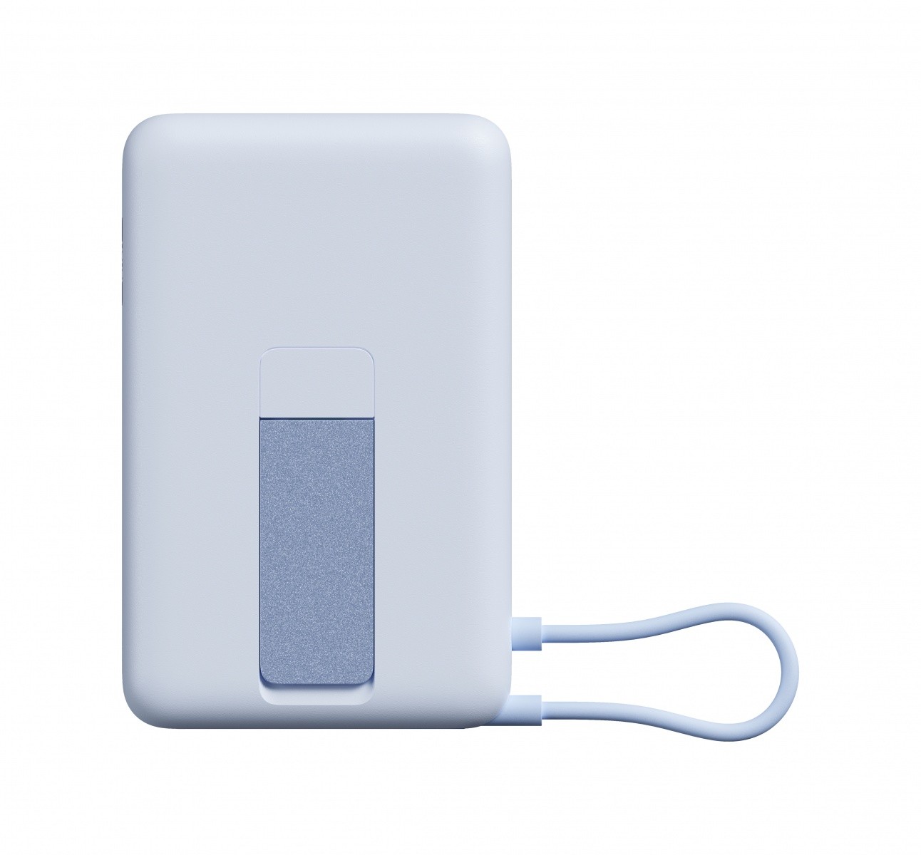 Prenosni polnilnik Magnetic 10000 mAh s stojalom, moder