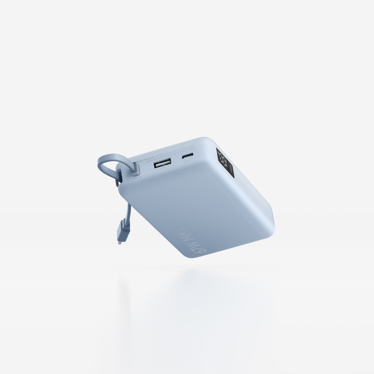 Xiaomi 67W Power Bank 20000 mAh, Ice Blue (vgrajen kabel) 2