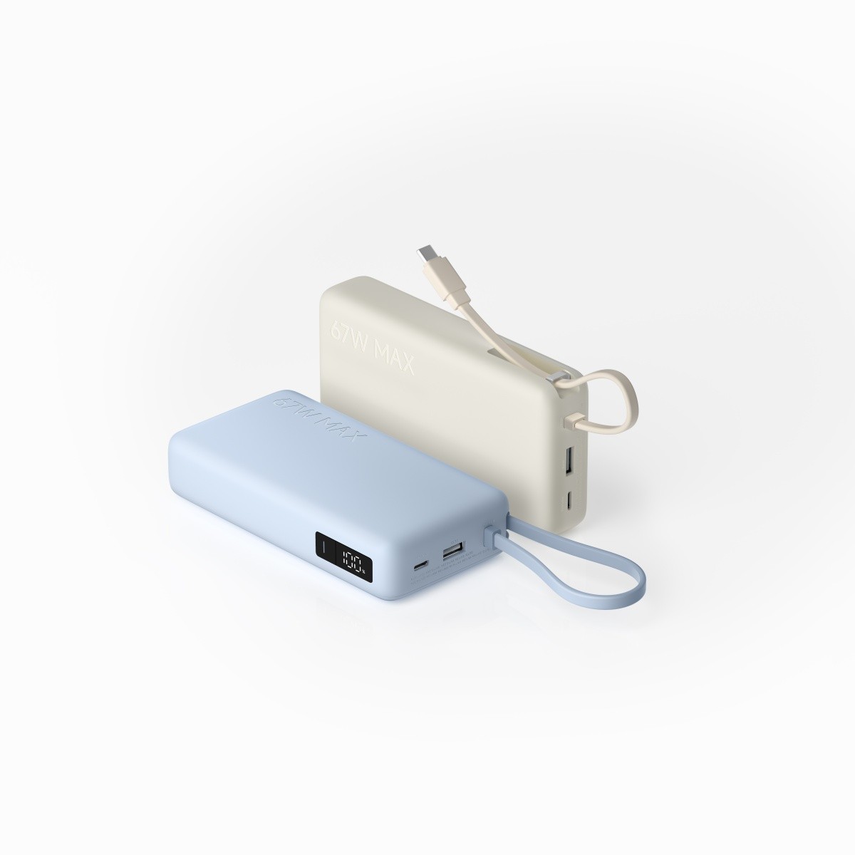 Xiaomi 67W Power Bank 20000 mAh, Ice Blue (vgrajen kabel) 3