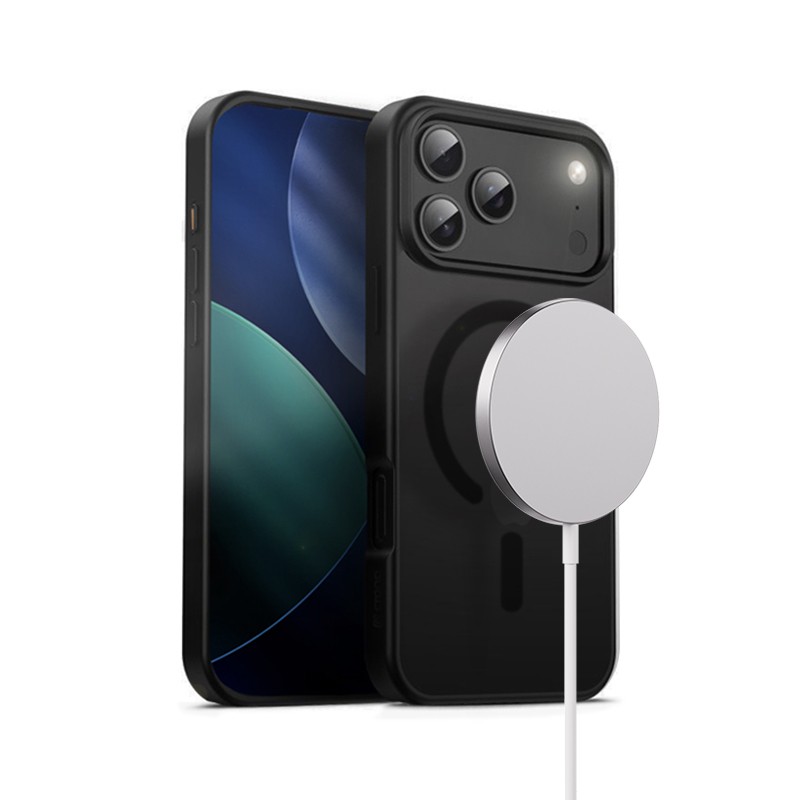 Hybrid Frost MAG ovitek za iPhone 17 Pro Max MagSafe, črn