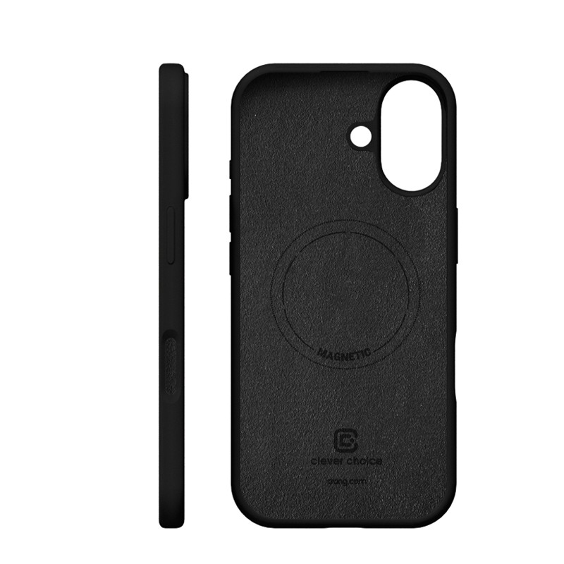 Etui CRONG Color Cover Magnetic za iPhone 17, MagSafe, črn 2
