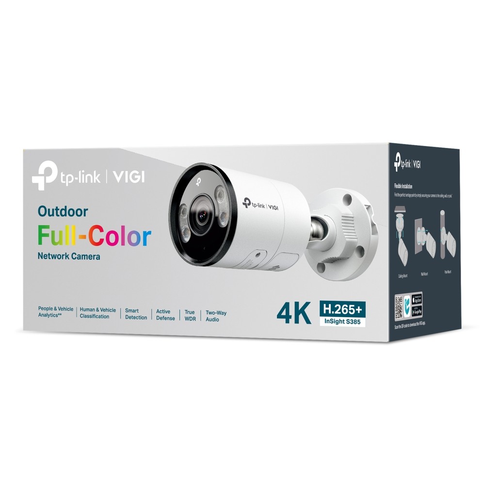 TP-Link VIGI S385 (4mm) 8MP Bullet nadzorna kamera, barvna 5