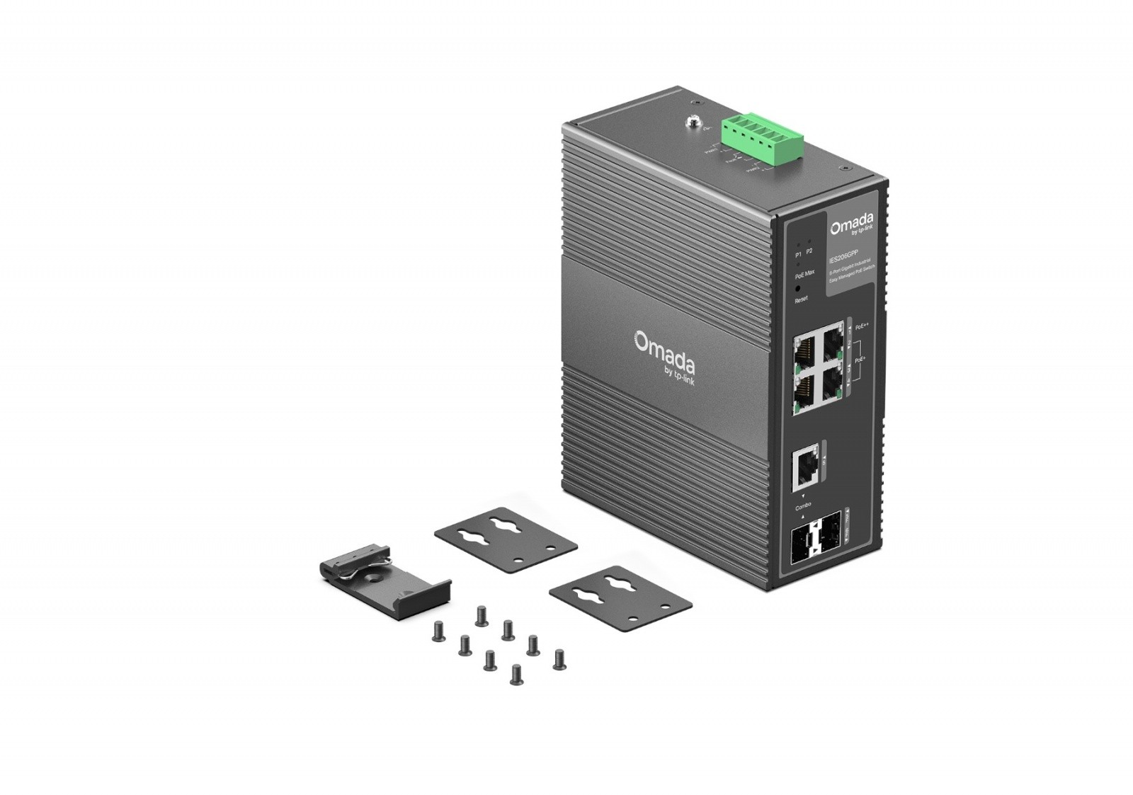 Upravljalni stikalo Industrial Easy Managed, 6 gigabitnih vrat (3x PoE+) 2