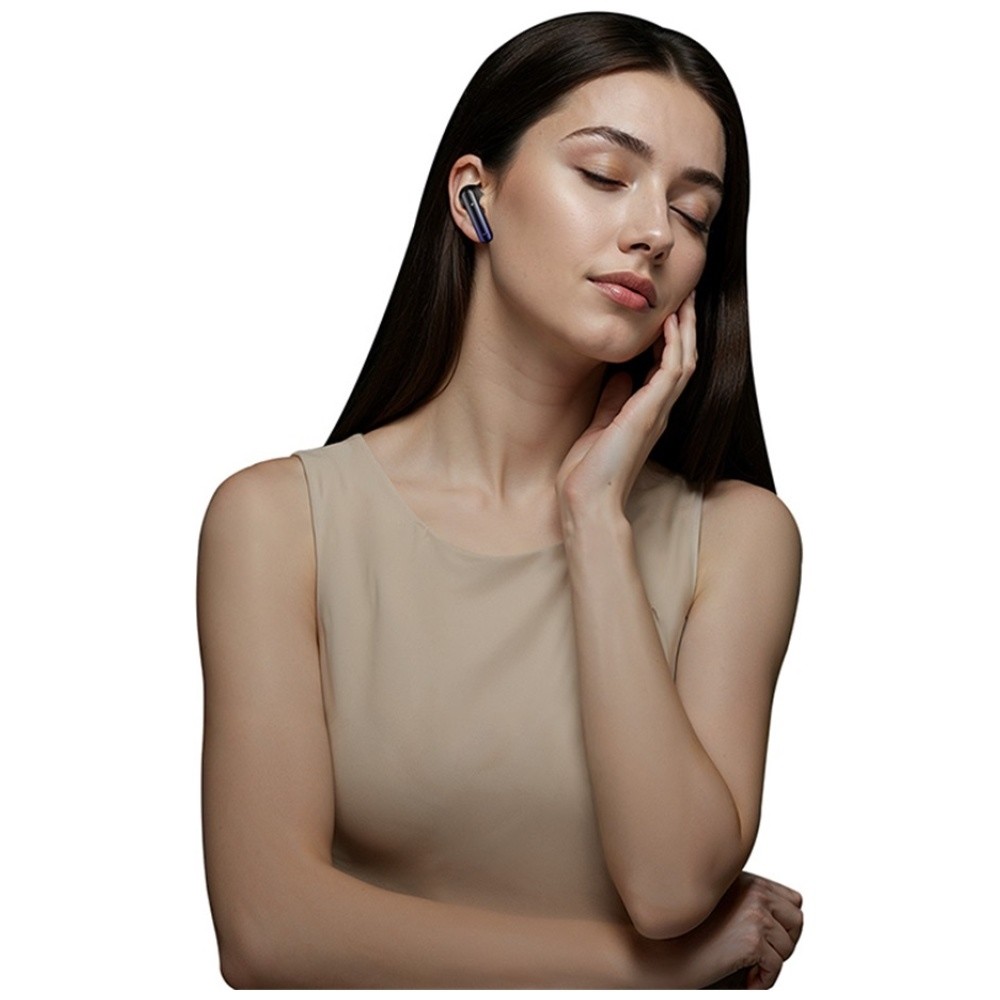 Bluetooth slušalke TWS E02 ANC+ENC črne 5