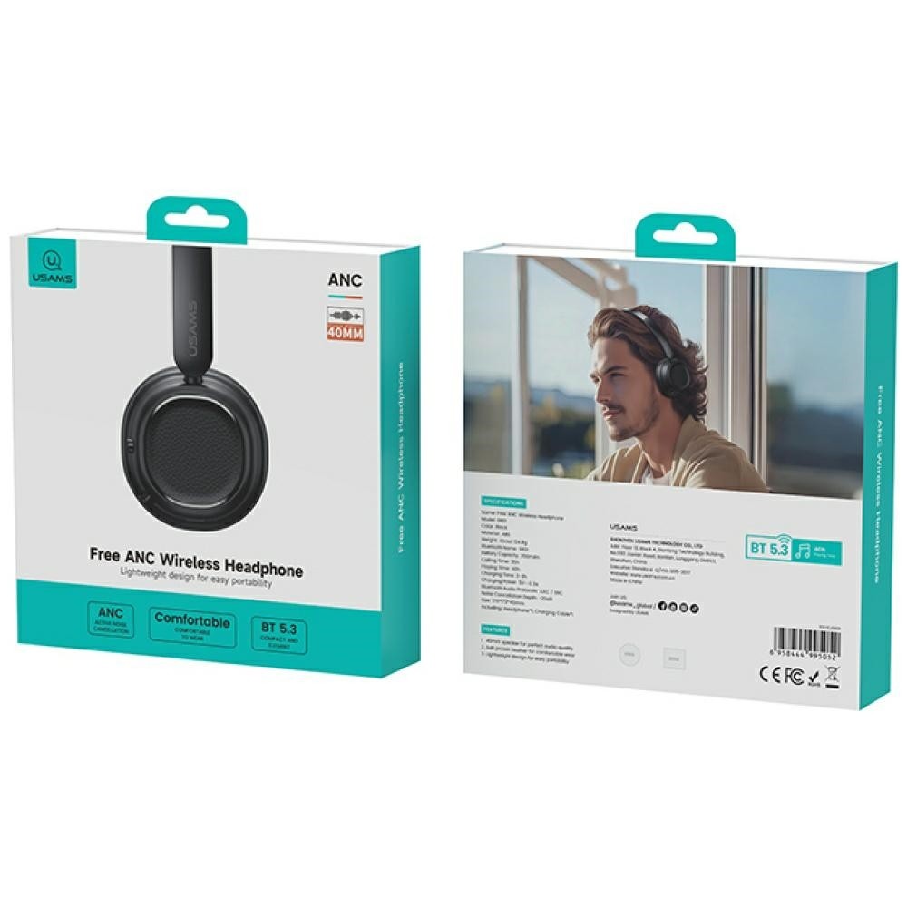 Bluetooth slušalke SR01 ANC črne 2