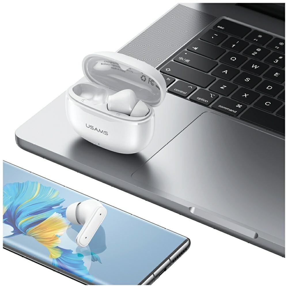 Bluetooth slušalke E05 TWS 6.0 bele 3