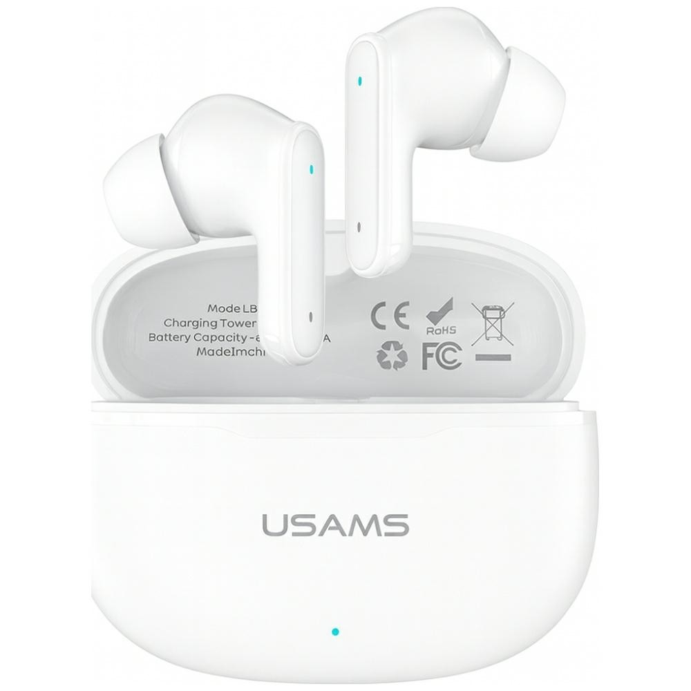 Bluetooth slušalke E05 TWS 6.0 bele