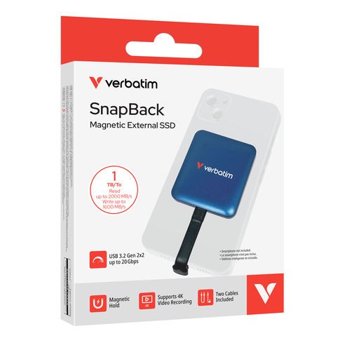 Zunanji SSD disk SnapBack Magnetic 1TB, Apple ProRes 3