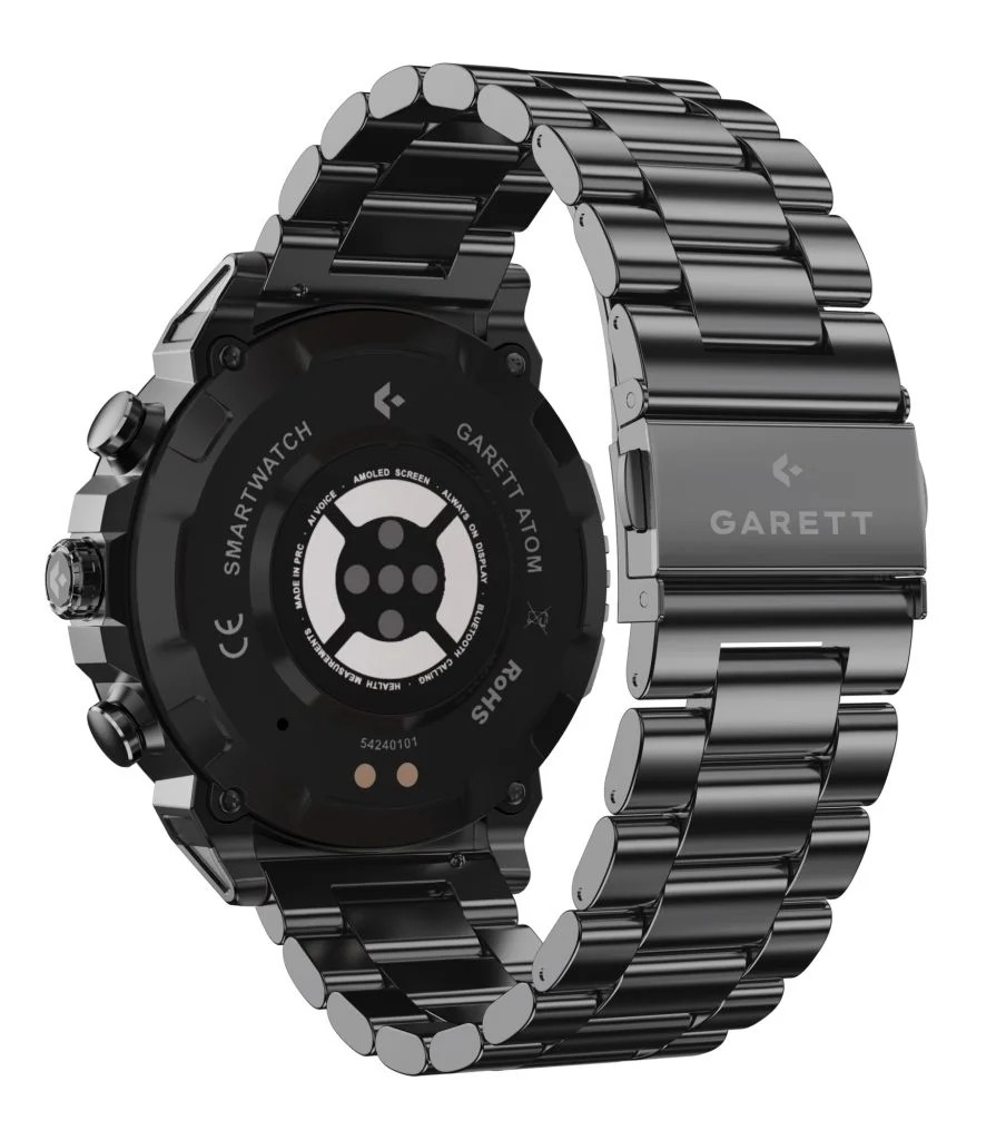 Pametna ura Garett Atom, črna, jeklena 6