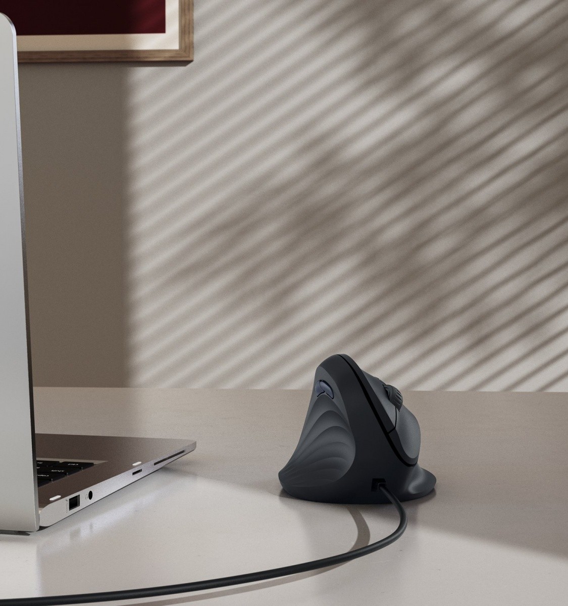 Ergonomska žična miška ECM-500 za levoroke 5