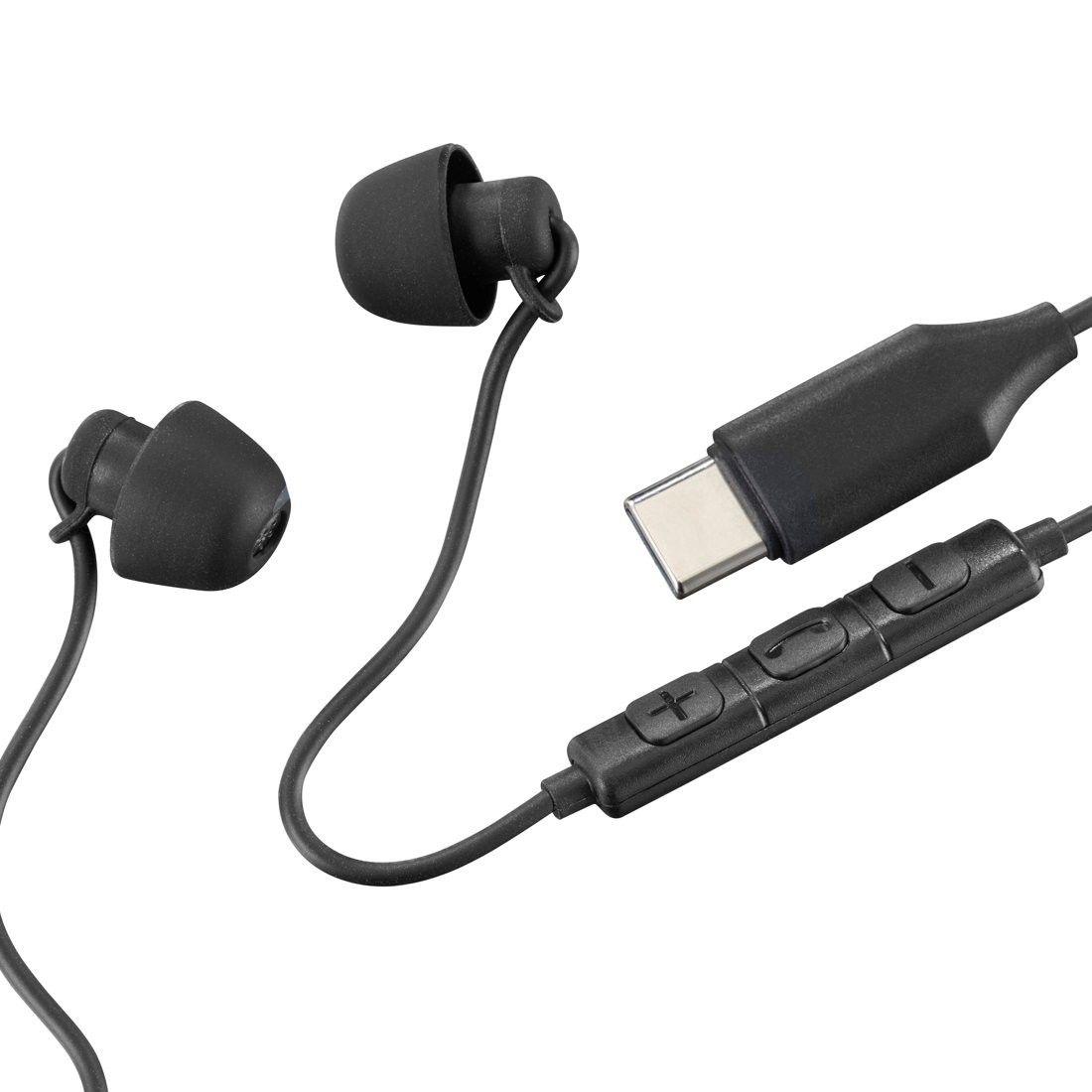 Vhodna slušalka Calm USB-C, črna