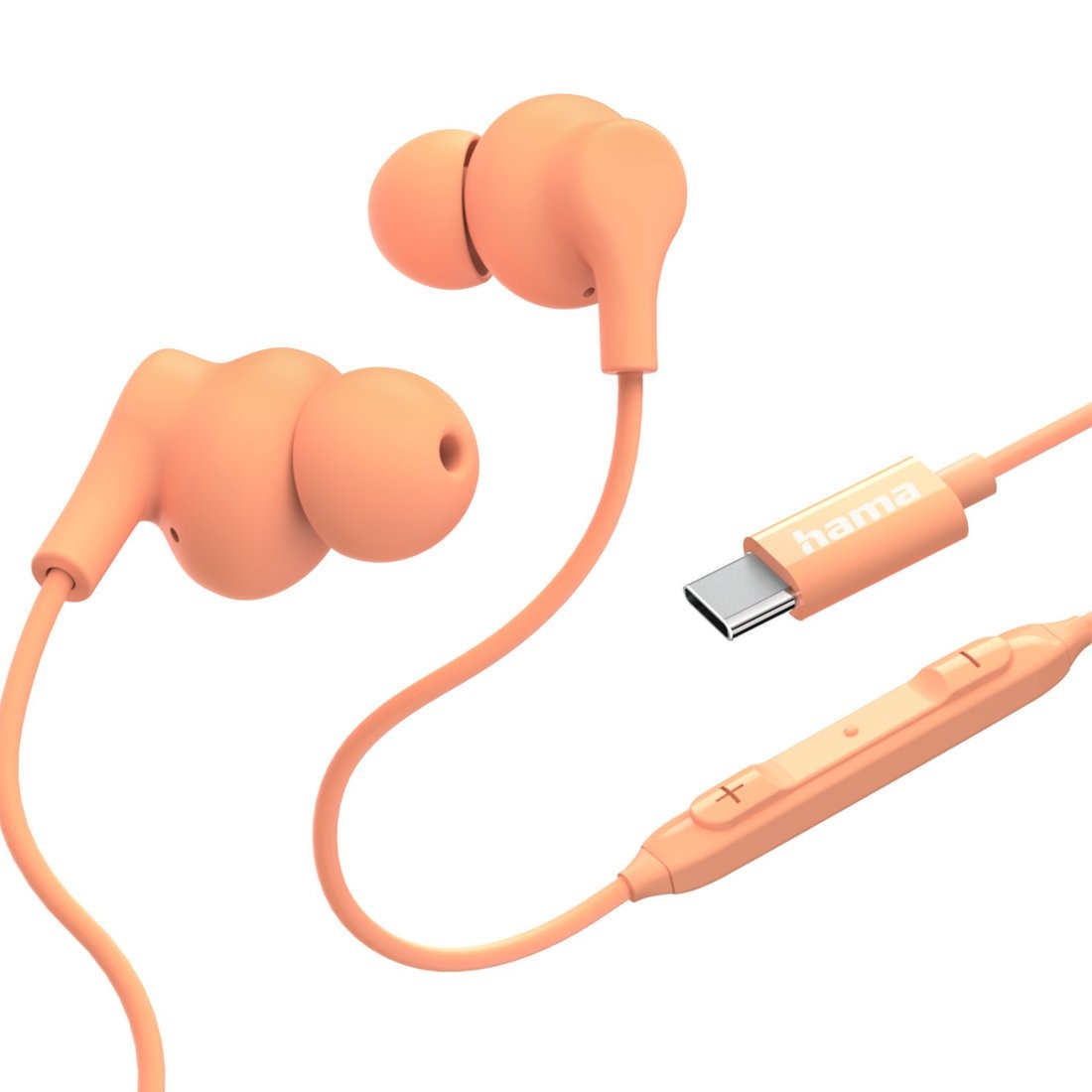 Dousalnik Curly USB-C, oranžna