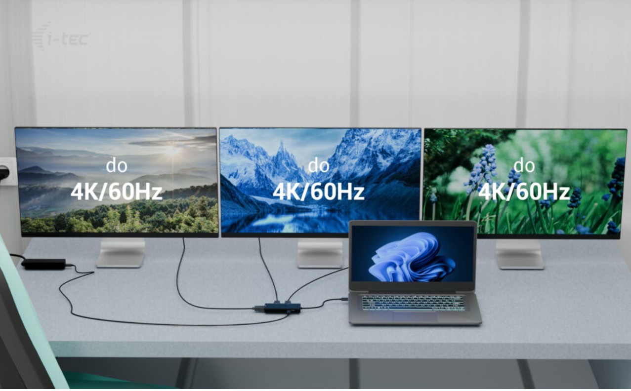 i-tec USB-C Triple 4K HDMI dokazna postaja, PD 100W 2