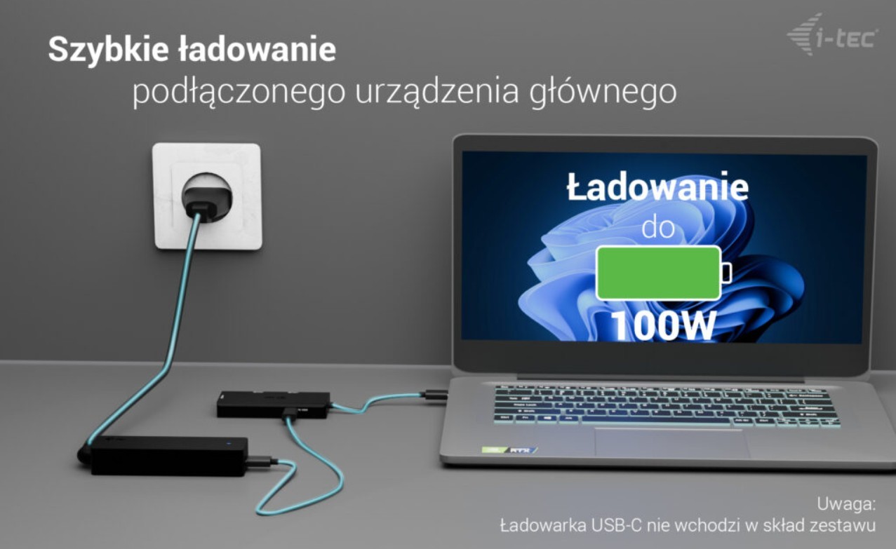 i-tec USB-C Triple 4K HDMI dokazna postaja, PD 100W 4
