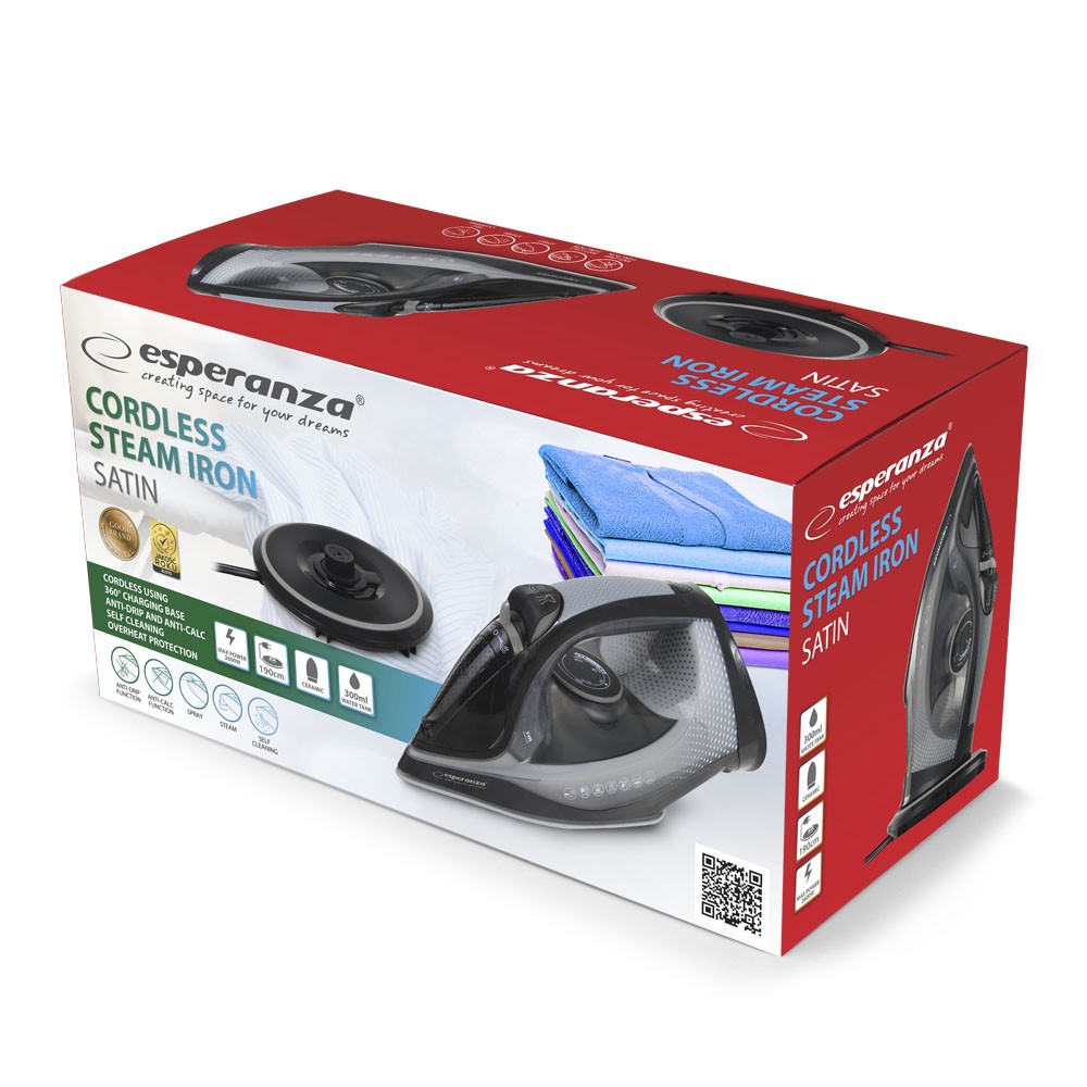 Brezžična parna likalnik Satin Ceramic, 2600W 2