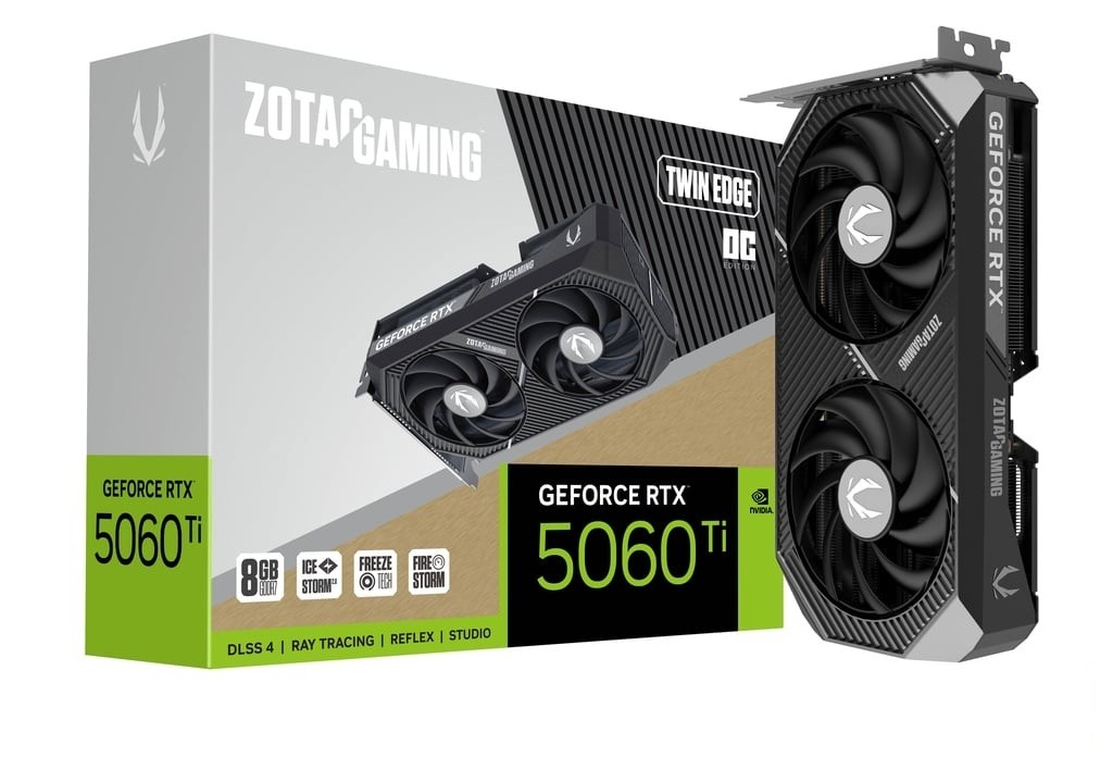 ZOTAC Geforce RTX 5060 Ti grafična kartica, 8GB GDDR7