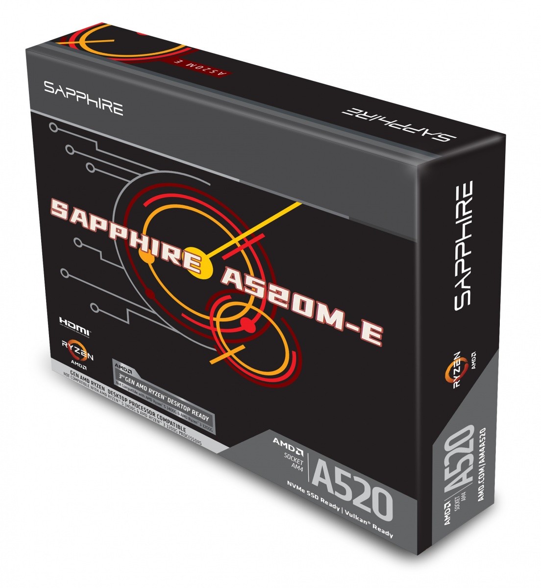 Sapphire Technology matična plošča A520M-E AM4 (mATX, 2DDR4) 2