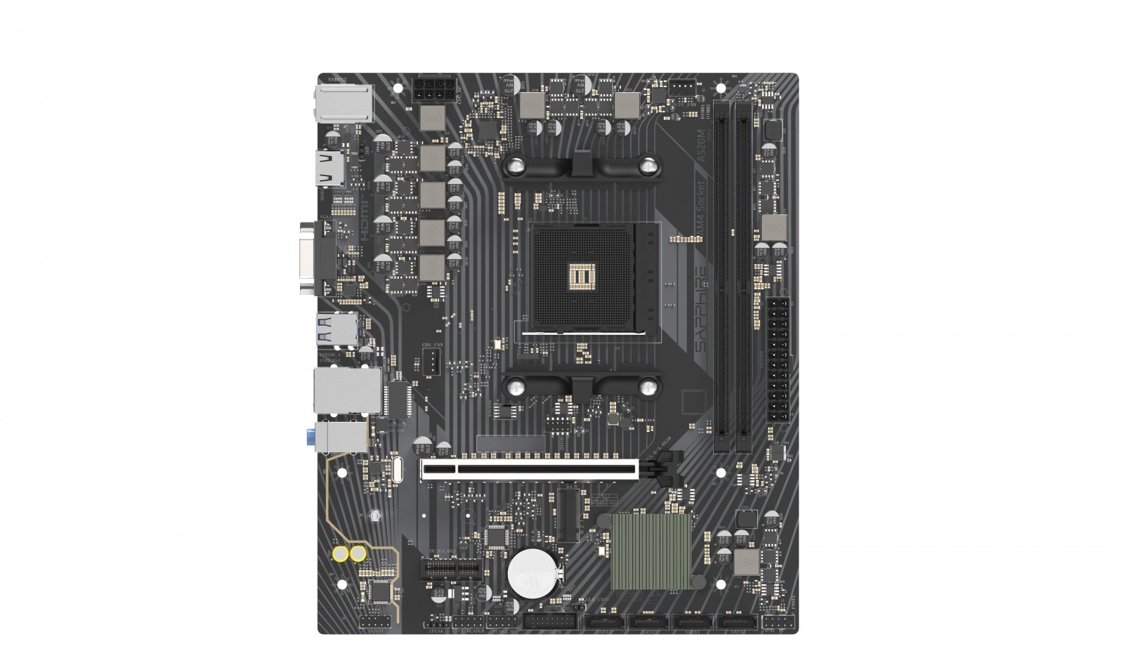 Sapphire Technology matična plošča A520M-E AM4 (mATX, 2DDR4) 3