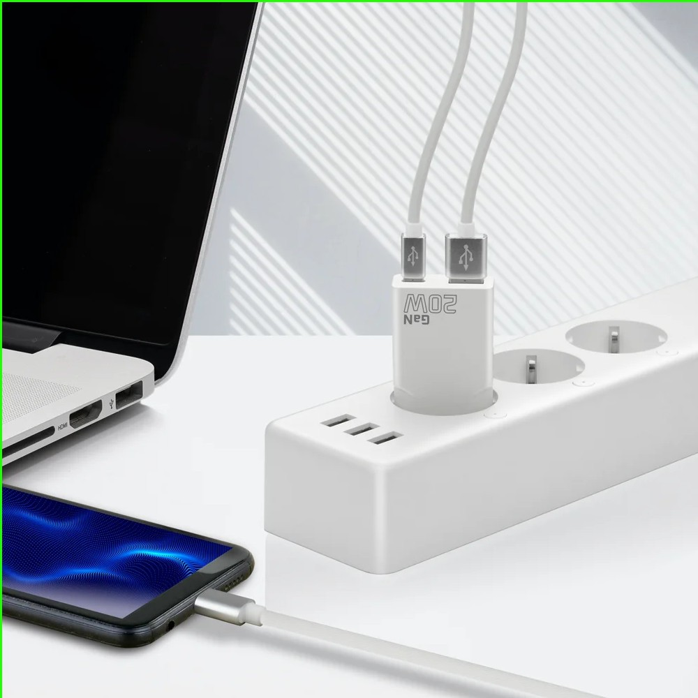everActive SC-340Q Super Slim QC 3.0 USB/USB-C Polnilnik 20W, bela 7