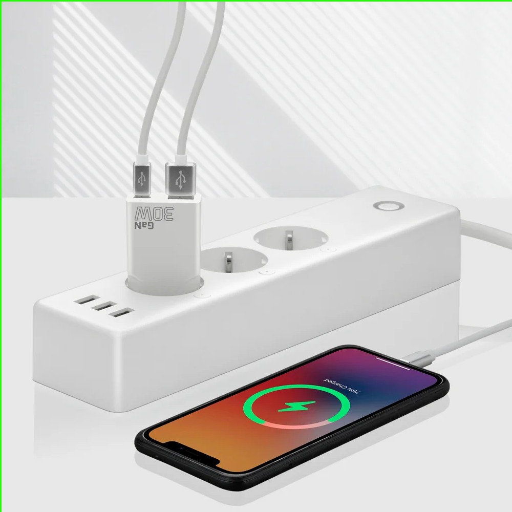 everActive SC-380Q Super Slim QC 3.0 USB/USB-C Polnilnik 30W, bela 6