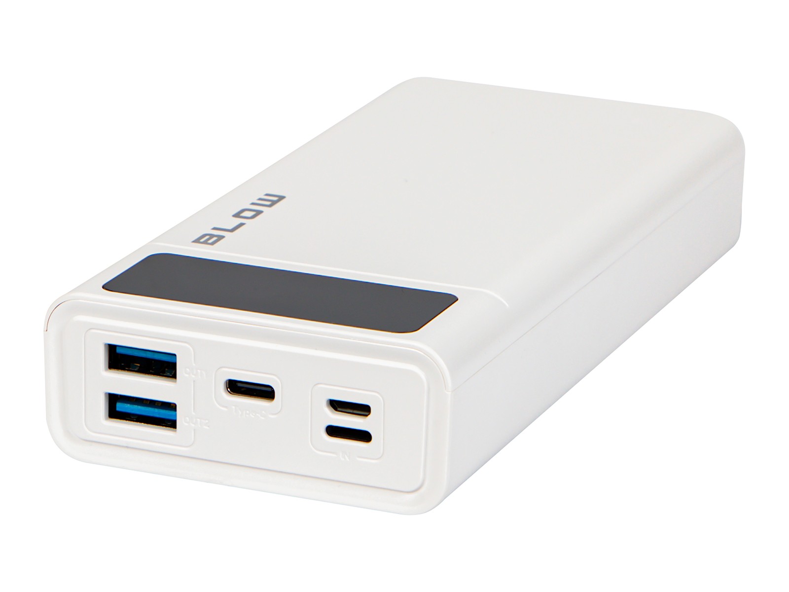 Powerbank PB20E QC+PD 20W, 20000mAh, z LED zaslonom, Lightning, bela 2
