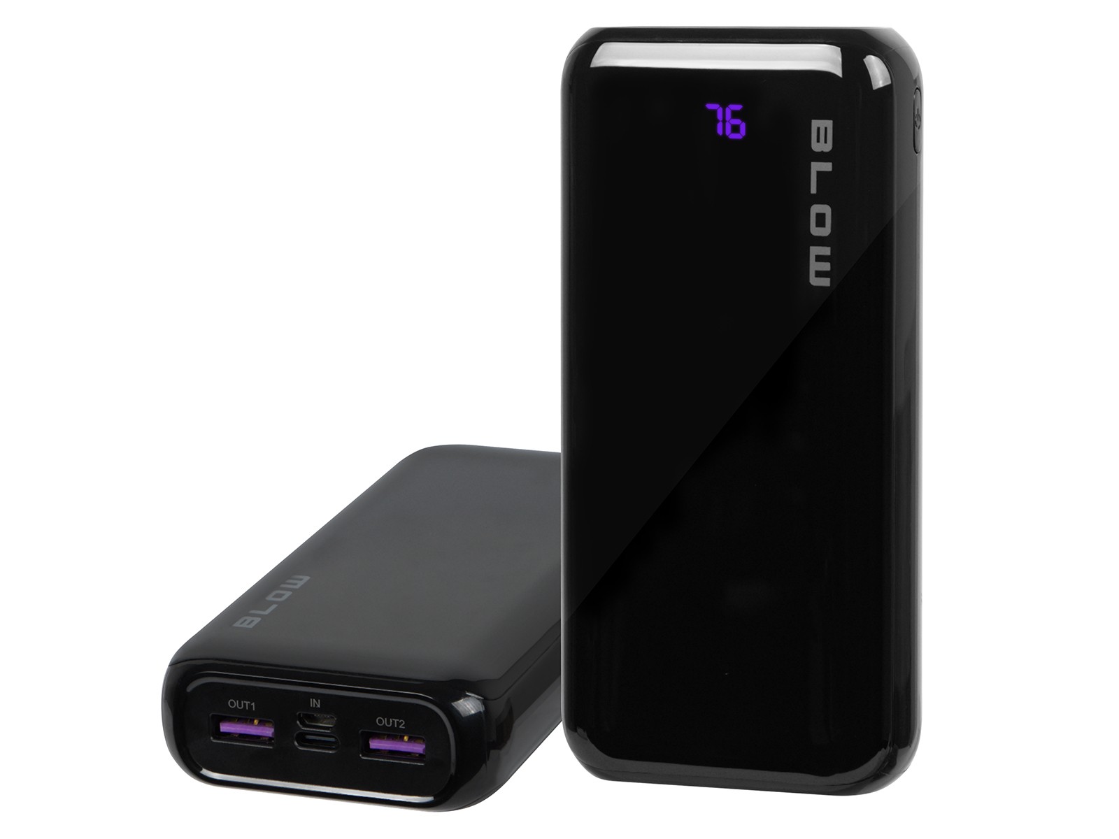 Powerbank 20W PB20F PD 20W, 20000mAh, črn