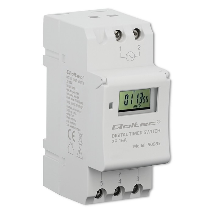 Elektronski časovni programator Timer na DIN šino, 7-dnevni 3