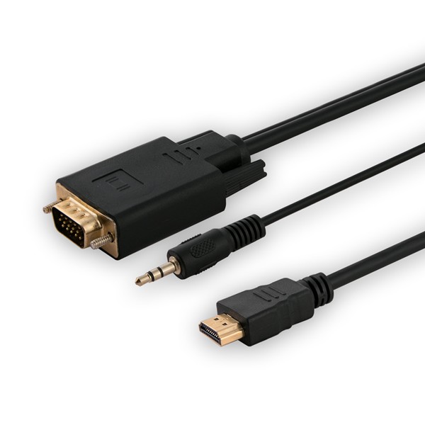 Adapter HDMI (M) na VGA (M) s avdio izhodom CL-198