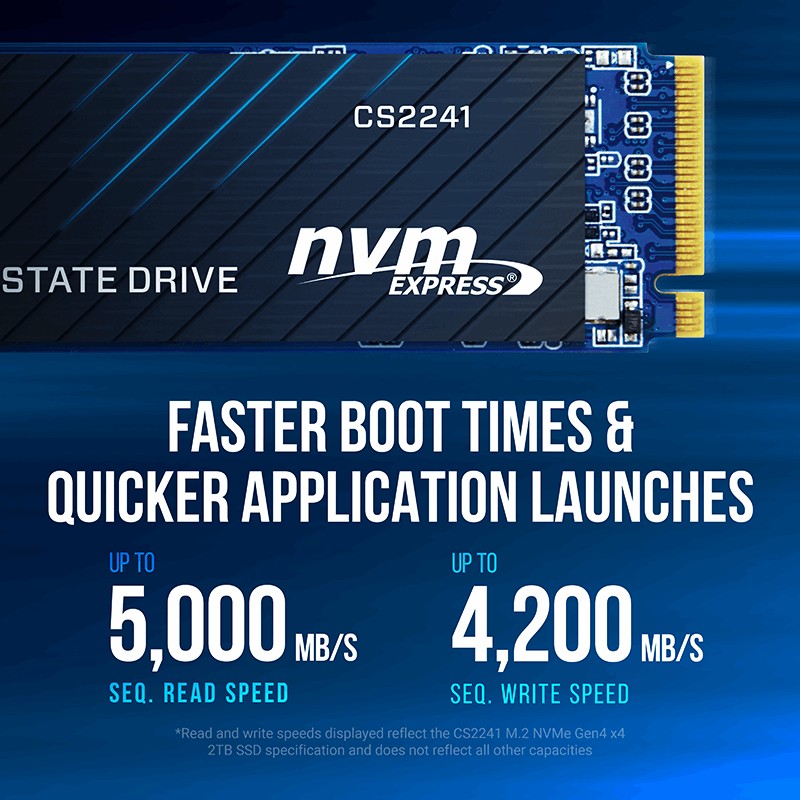 PNY CS2241 SSD disk 1TB M.2 NVMe 4