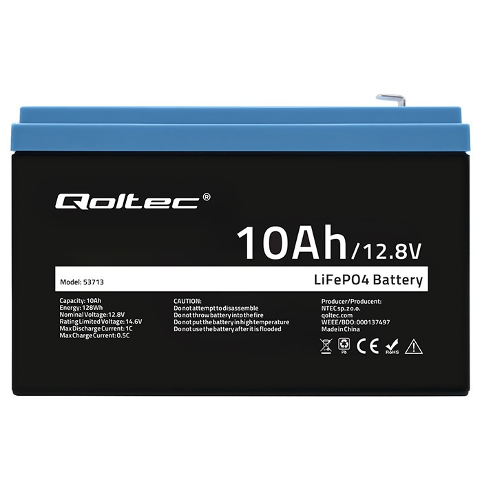 Akumulator LiFePO4 12.8V 10Ah 128Wh z BMS 5