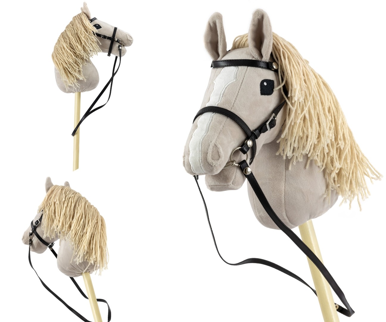 Milly Mally Konj na palici Hobby Horse, svetlo siv 3