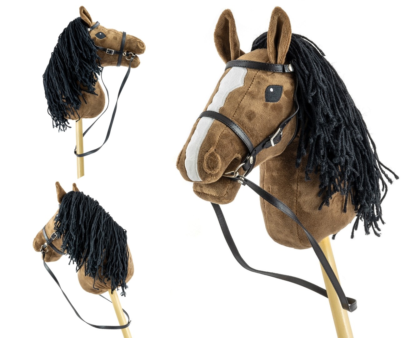 Milly Mally Konj na palici Hobby Horse, temno rjav 3